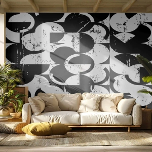 Custom Wallpaper Standard Eco - White Is White and Black Is Black - Abstraction, Piece, Graphics