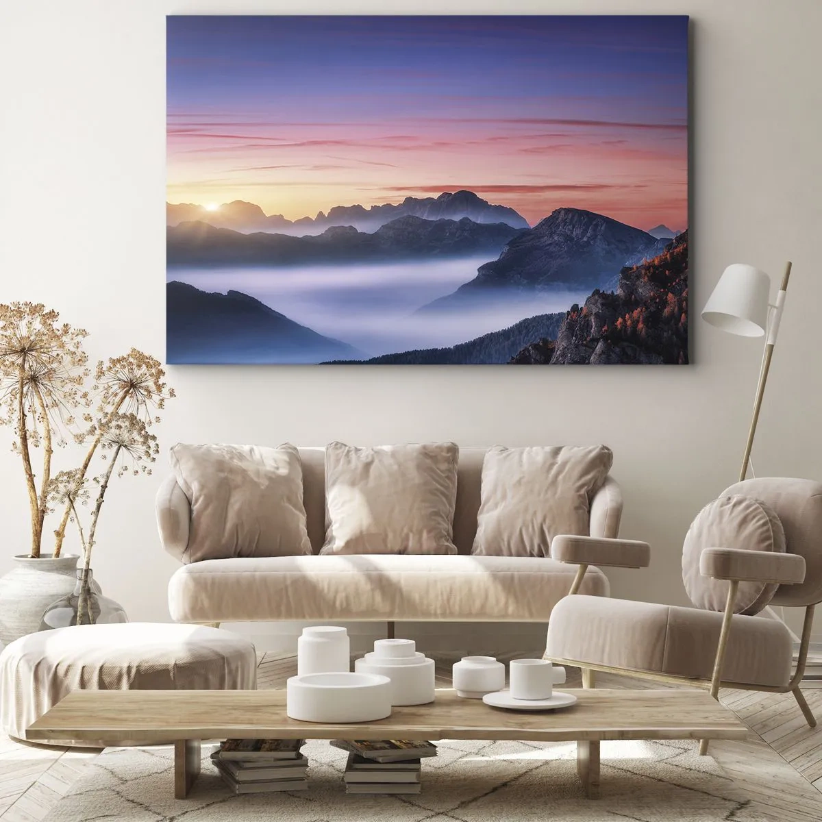 Canvas picture - Over the Valleys - 120x80 cm