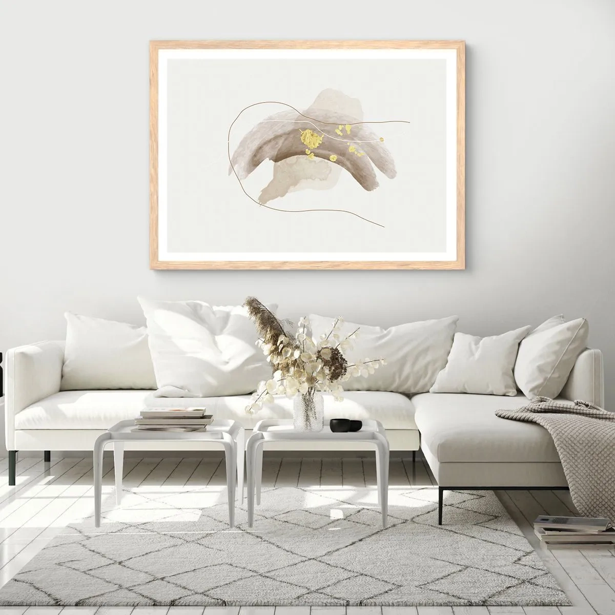 Poster in light oak frame - Encountered in Space - 50x40 cm