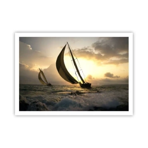 Poster - With and against the Wind - 100x70 cm