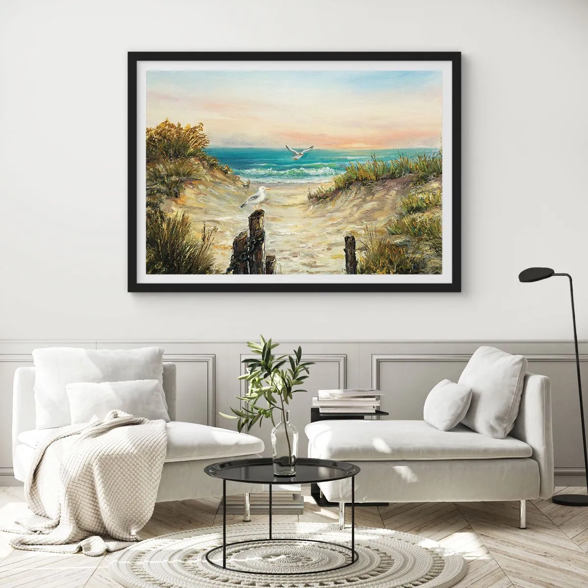 Poster in black frame - Airless Retreat - 70x50 cm