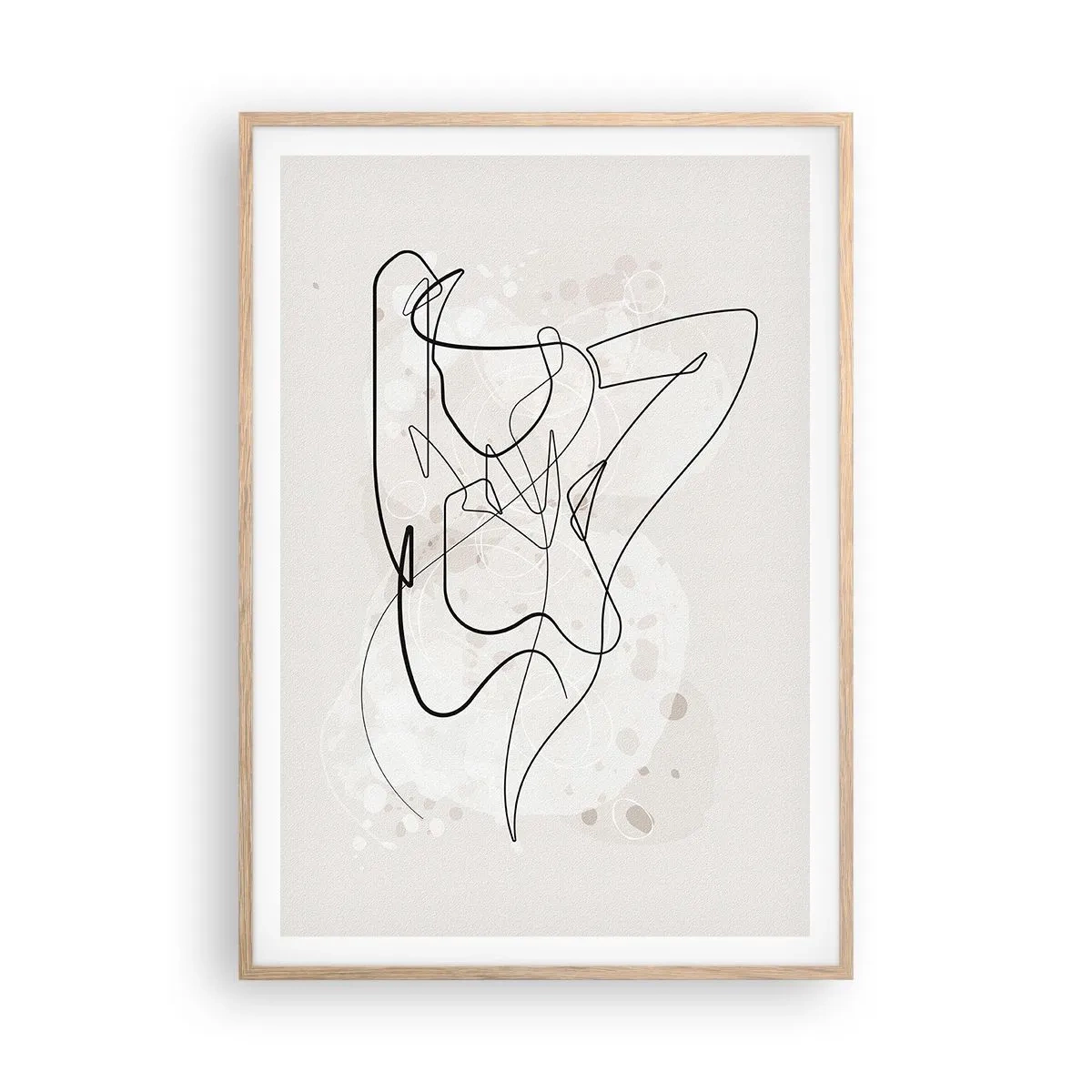 Poster in light oak frame - Art of Seduction - 70x100 cm