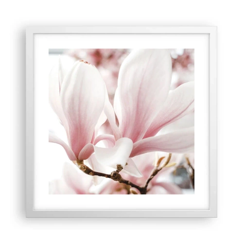 Poster in white frmae - Immensity of Tenderness - 40x40 cm