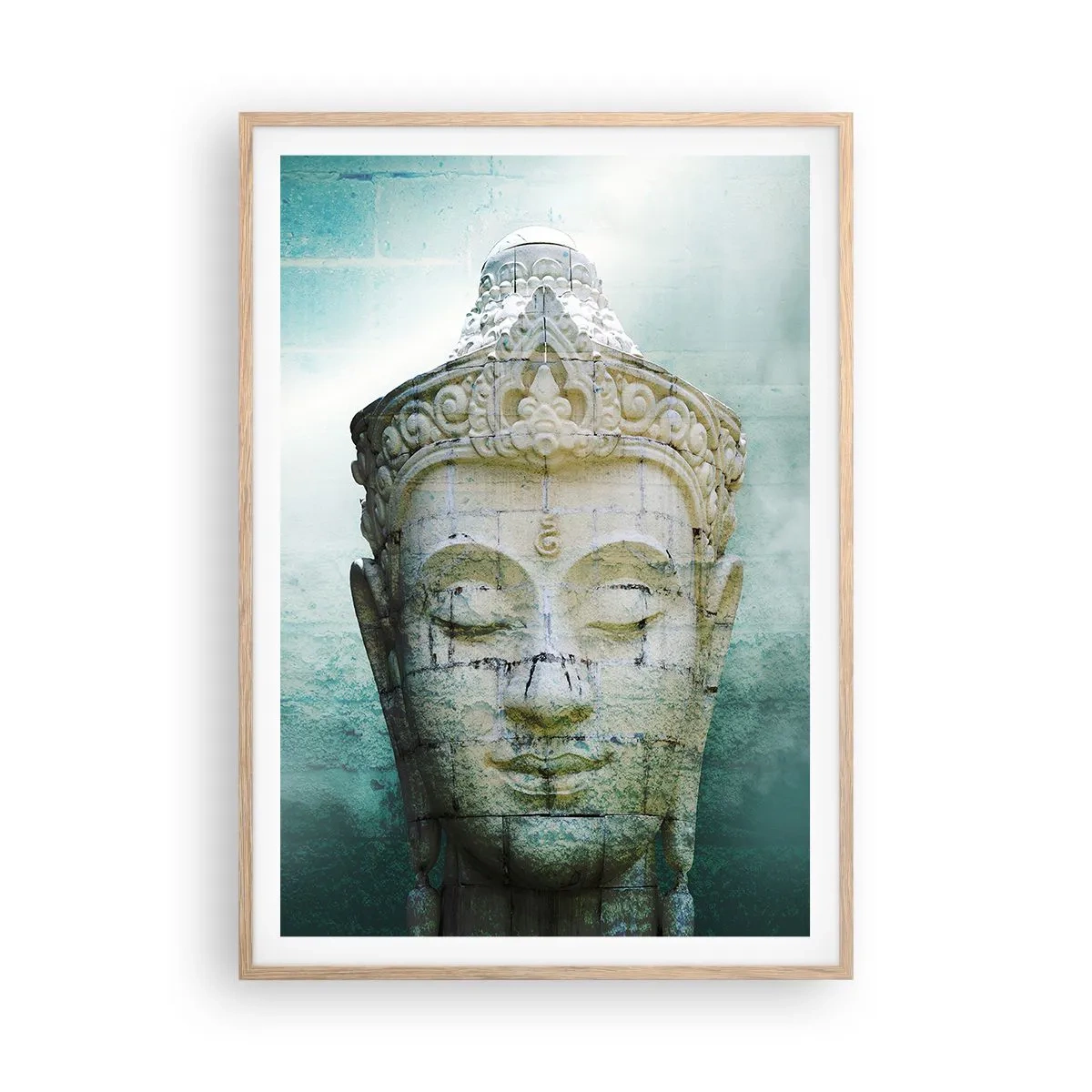 Poster in light oak frame - In Search of Light - 70x100 cm