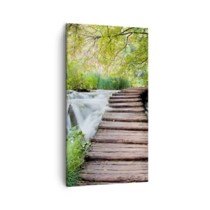 Canvas picture - Not Such Quiet Water - 45x80 cm