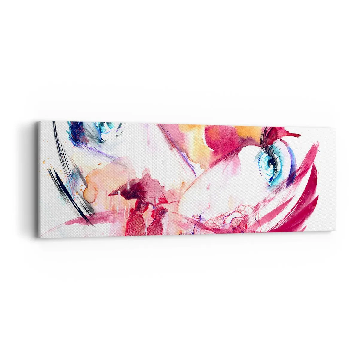 Canvas picture - In Close-up the World Is Blooming  - 90x30 cm