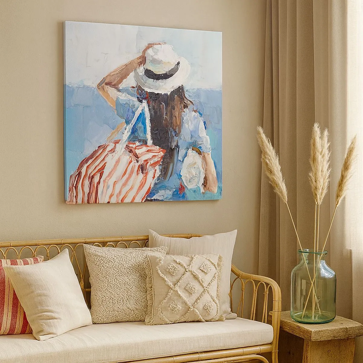 Canvas picture - Welcome to Holiday - 30x30 cm