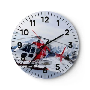 Wall clock - Clock on glass - Always Ready - 40x40 cm