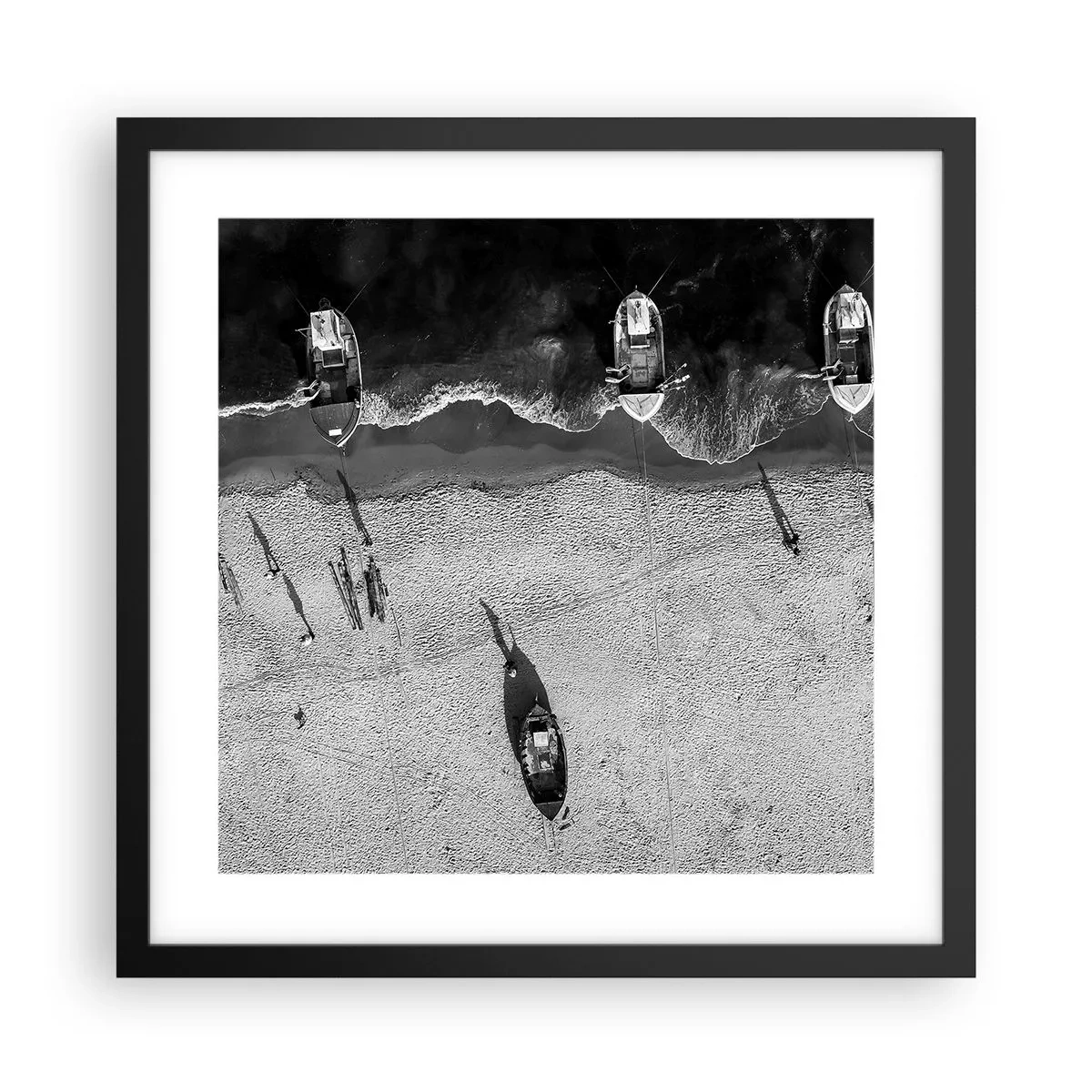 Poster in black frame - Still on the Shore… - 40x40 cm