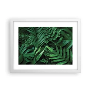 Poster in white frmae - In a Green Hug - 40x30 cm