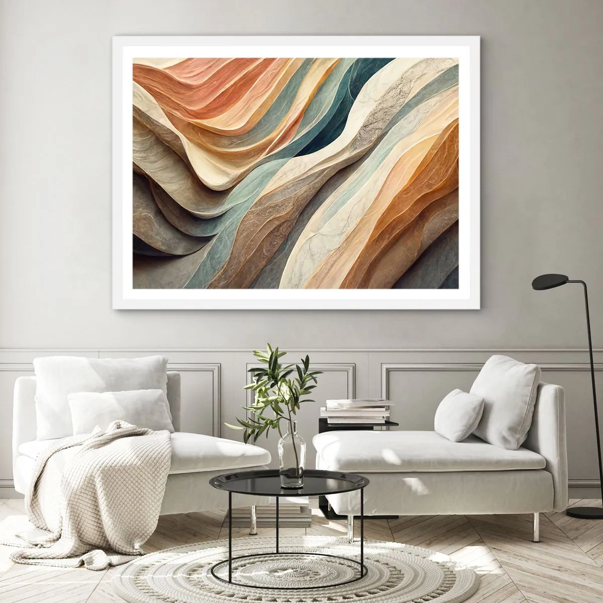 Poster in white frmae - Moment Before Change - 100x70 cm