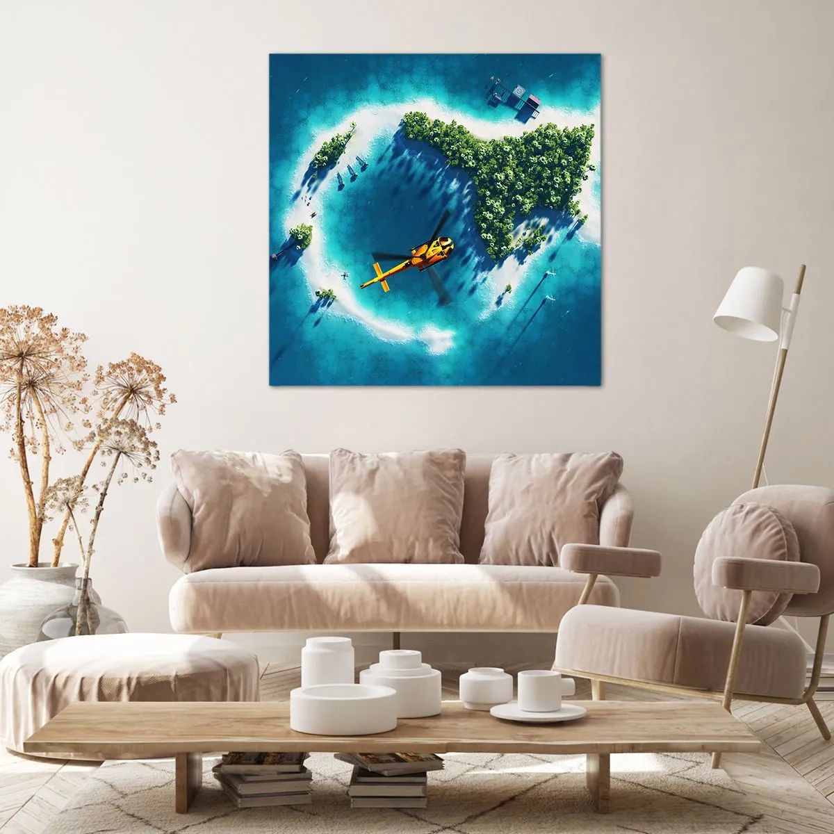 Canvas picture - Get Yourself an Island - 70x70 cm
