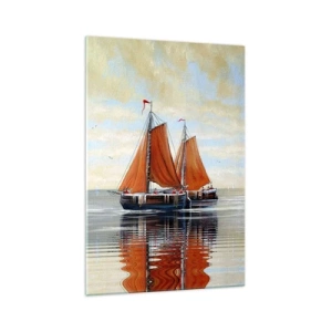Glass picture - Ahoy, Sailor, Sail… - 70x100 cm