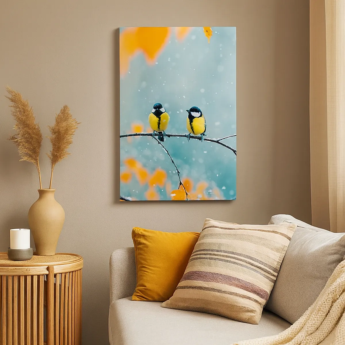 Canvas picture - Birdy Gossip - 50x70 cm