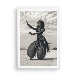 Poster in white frmae - Dance of Southern Islands - 70x100 cm