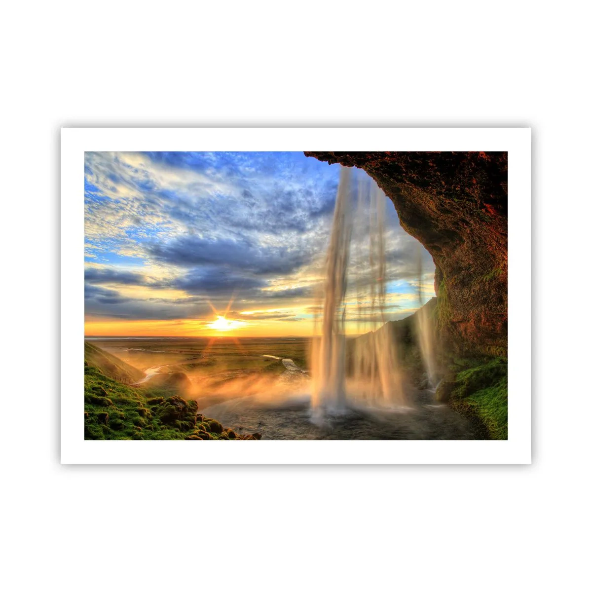 Poster - World behind Raindrops - 70x50 cm