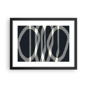 Poster in black frame - Attempt at Breaking Darkness - 40x30 cm