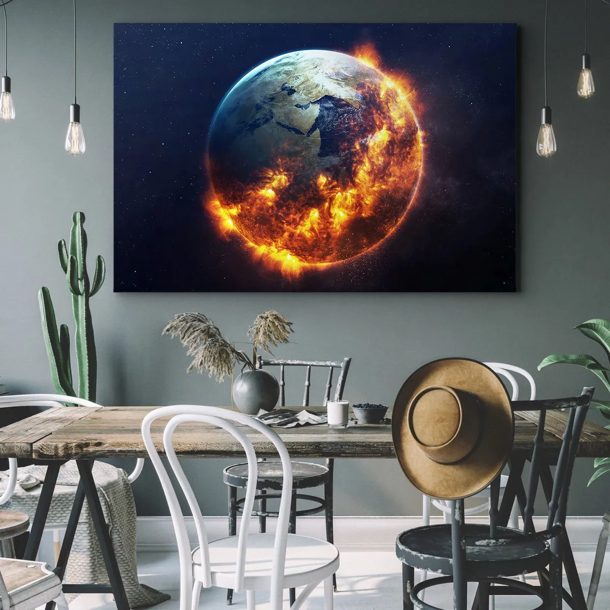 Canvas picture - Flame of Apocalypse - 120x80 cm