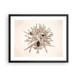 Poster in black frame - Dance in Bloom - 50x40 cm