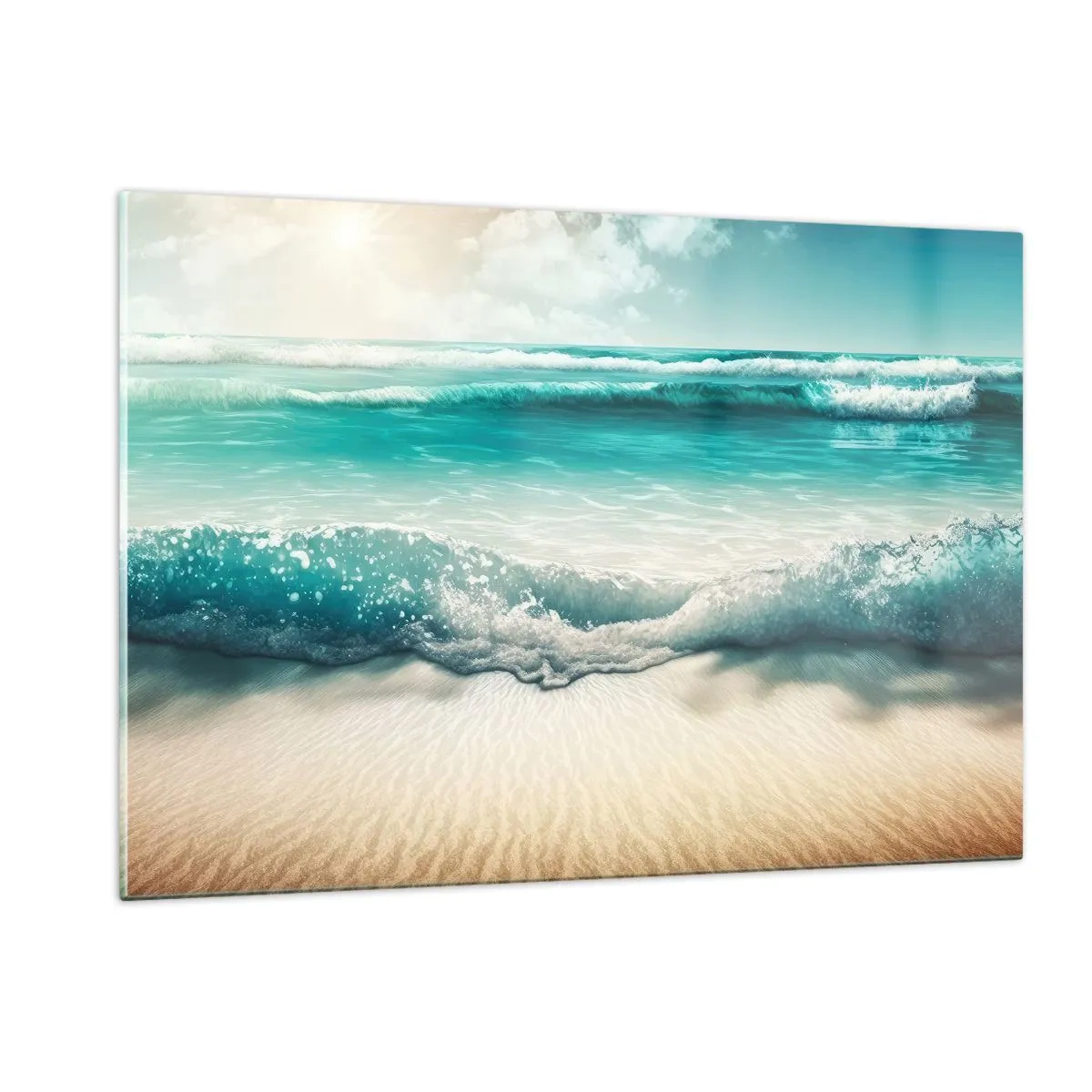 Glass picture - Calm of the Ocean - 120x80 cm