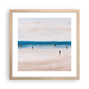 Poster in light oak frame - Natural Need - 40x40 cm