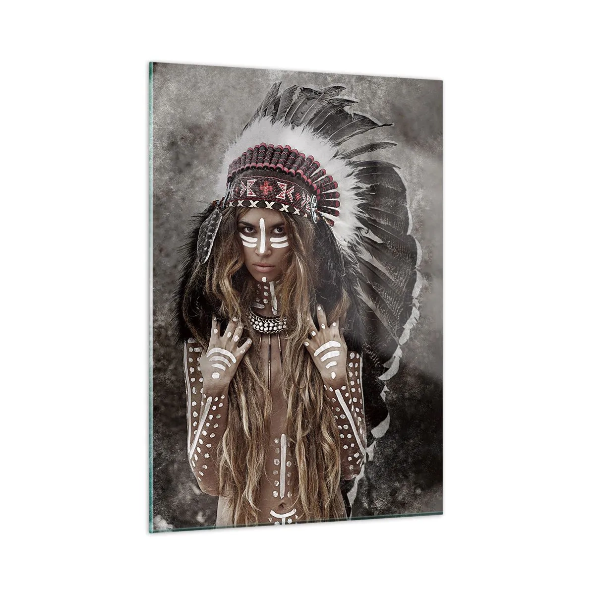 Glass picture - Secret of the Power of the Tribe - 50x70 cm