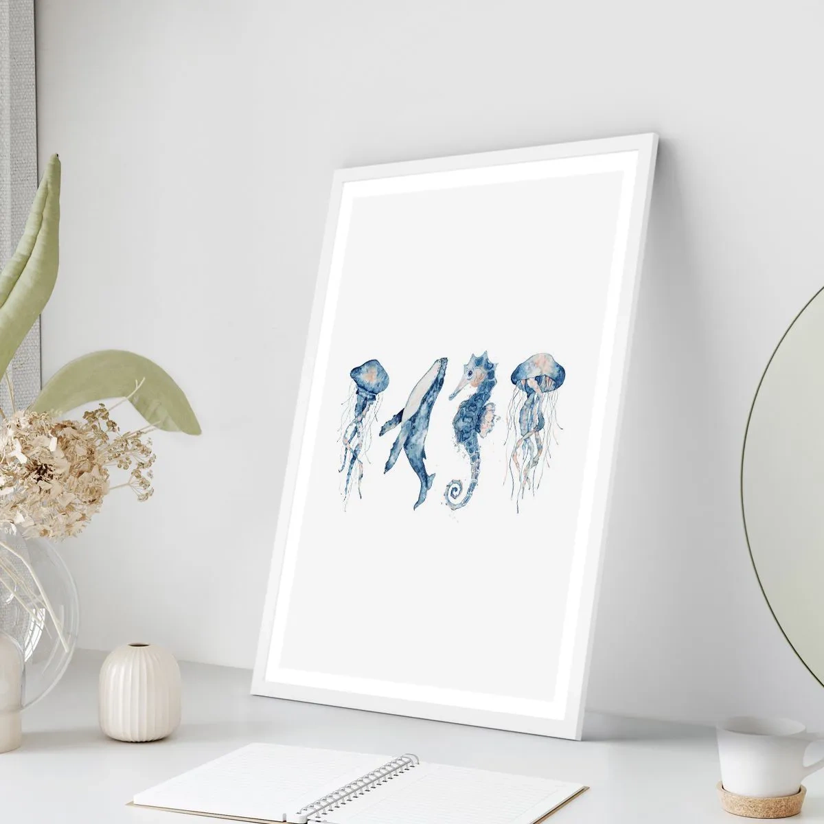 Poster in white frmae - Sea Quirks - 40x50 cm