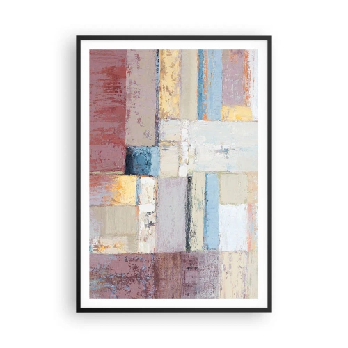 Poster in black frame - Calm of Geometry - 70x100 cm