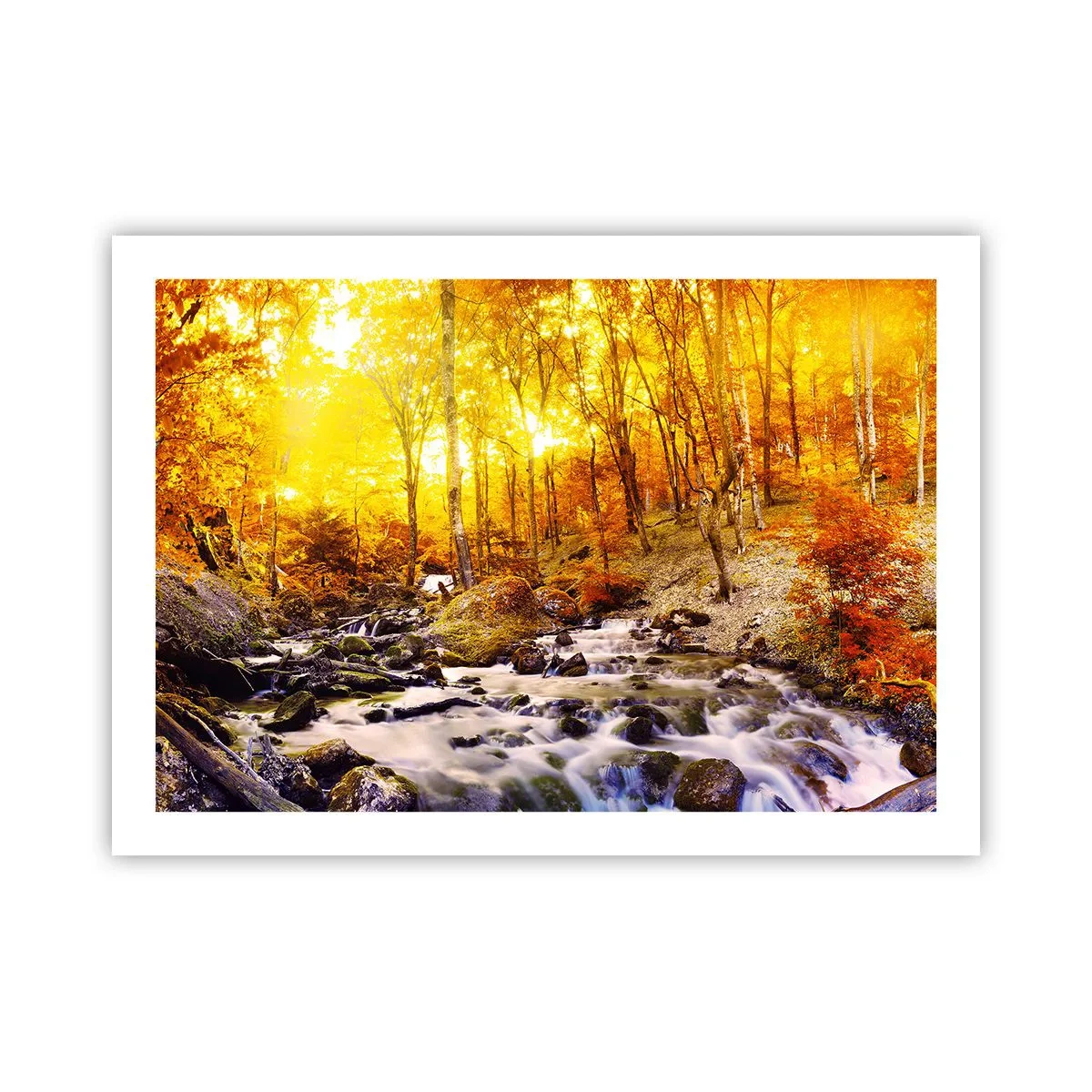 Poster - Stones Set in Gold and Platinum - 70x50 cm