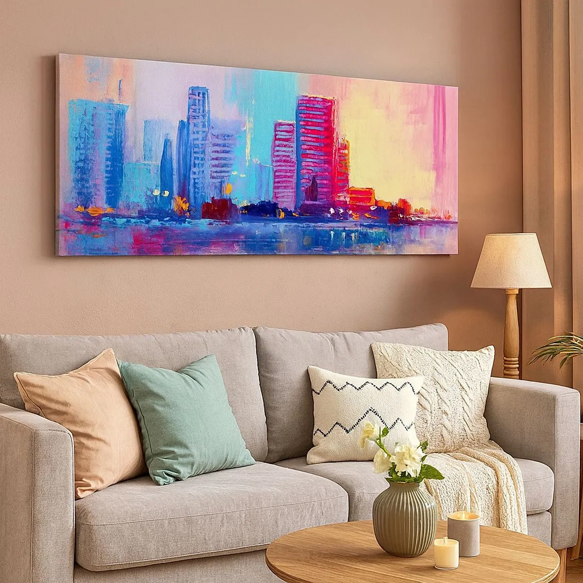 Canvas picture - Bathed in Colours - 100x40 cm