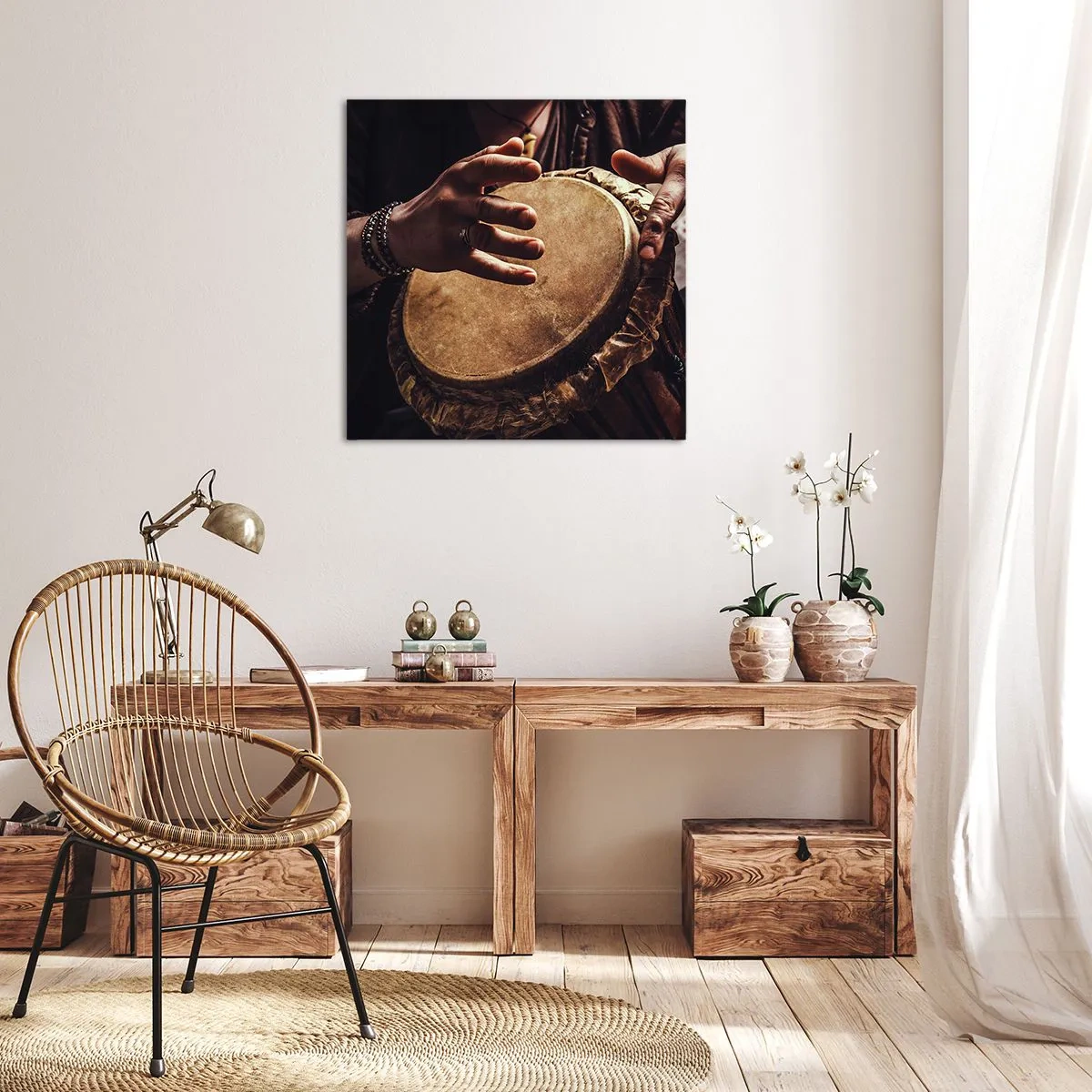 Canvas picture - In the Rhythm of the Heart - 60x60 cm