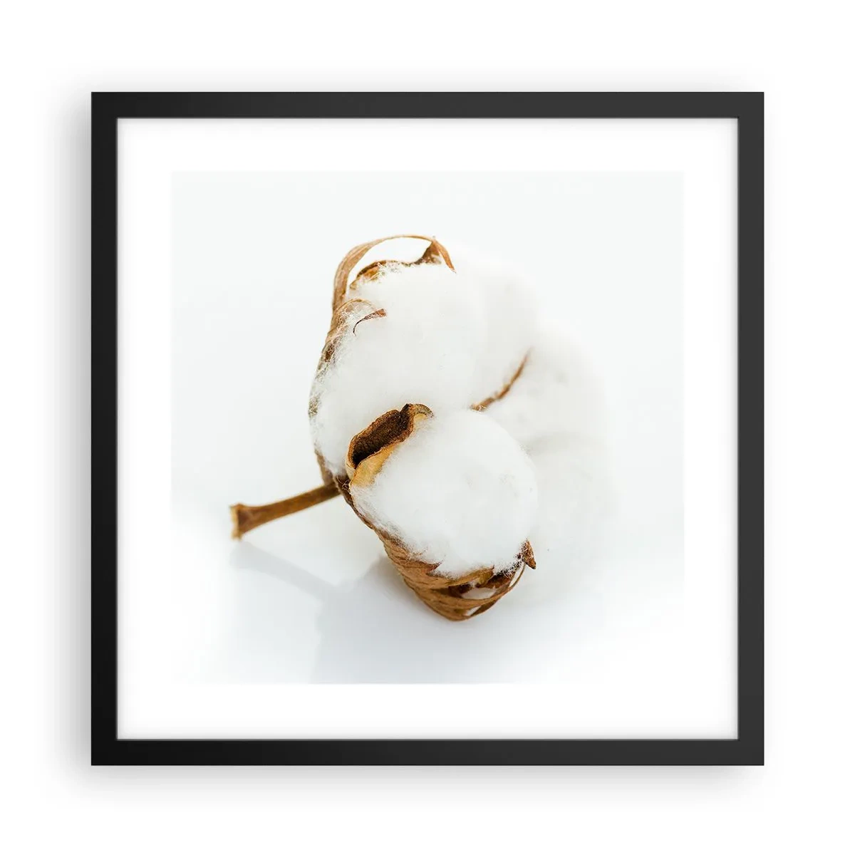 Poster in black frame - Soft By Nature - 40x40 cm