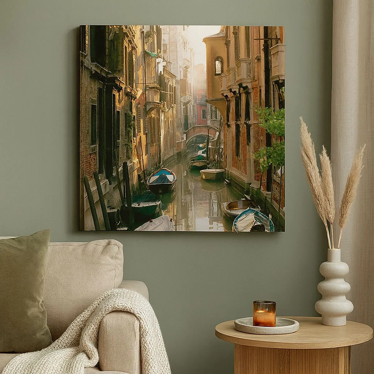 Canvas picture - In a Venetian Alley - 30x30 cm