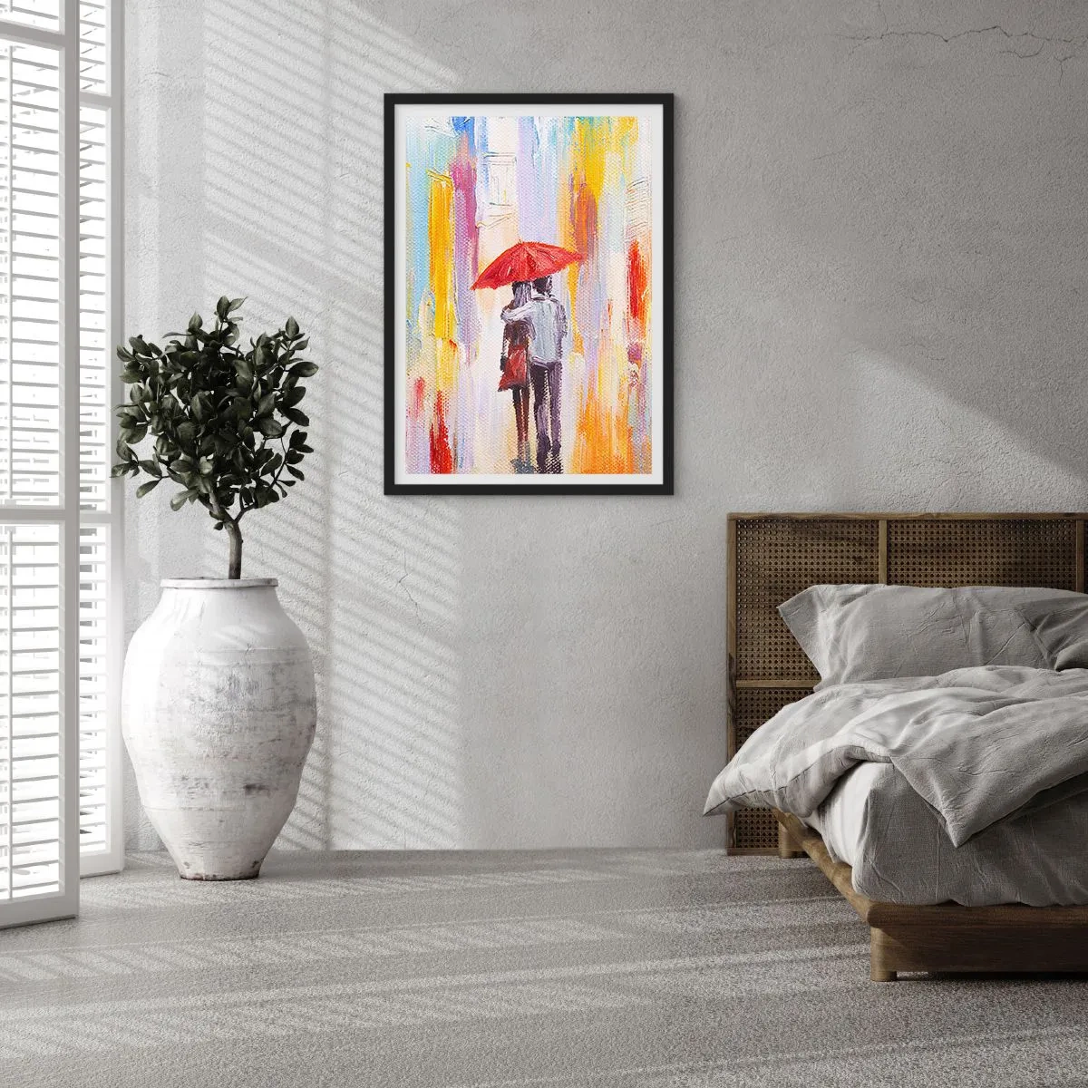 Poster in black frame - Let It rain - 61x91 cm