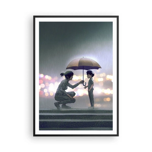 Poster in black frame - And Everything Is All Right - 70x100 cm