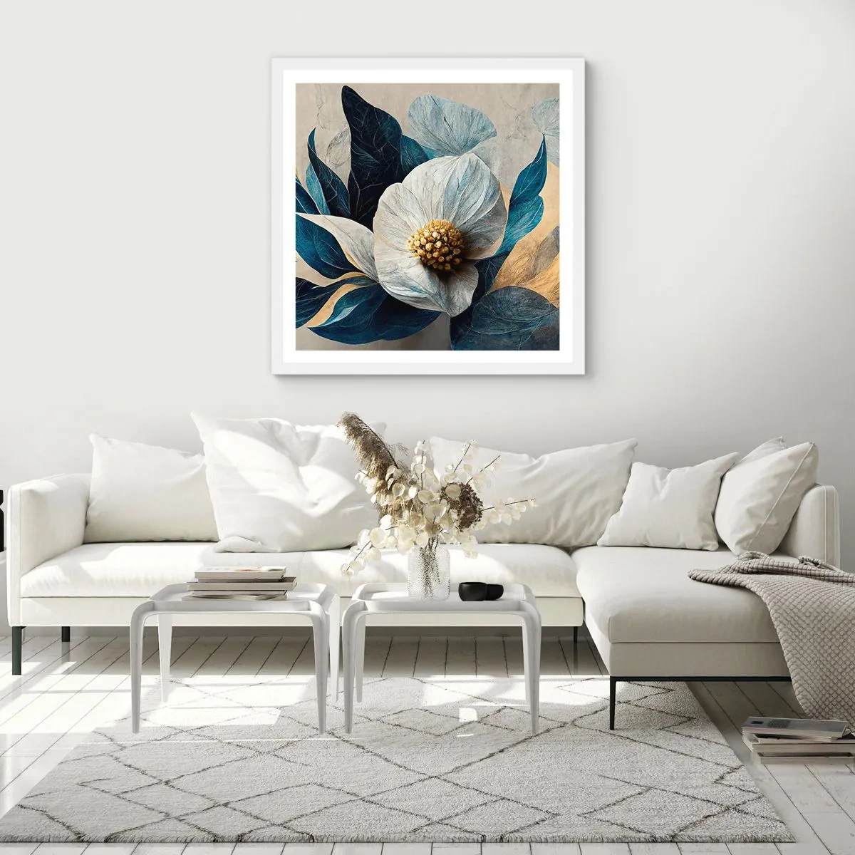 Poster in white frmae - With a Heart of Gold - 30x30 cm