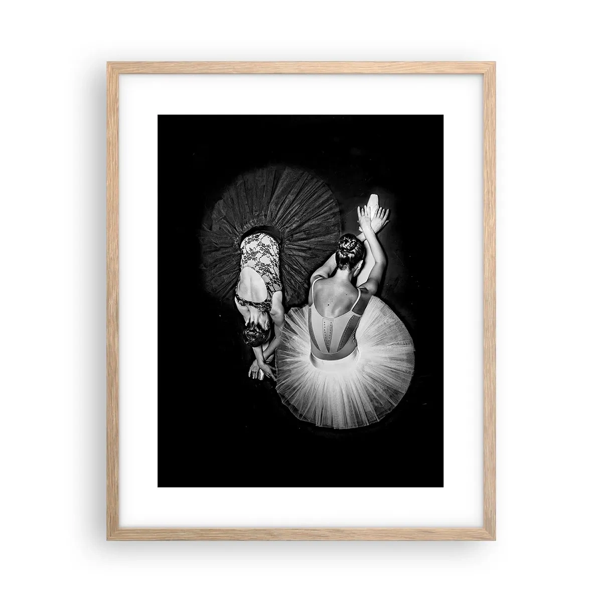 Poster in light oak frame - Yin and Yang - Ideal Balance - 40x50 cm
