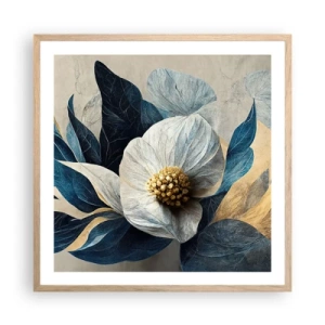 Poster in light oak frame - With a Heart of Gold - 60x60 cm