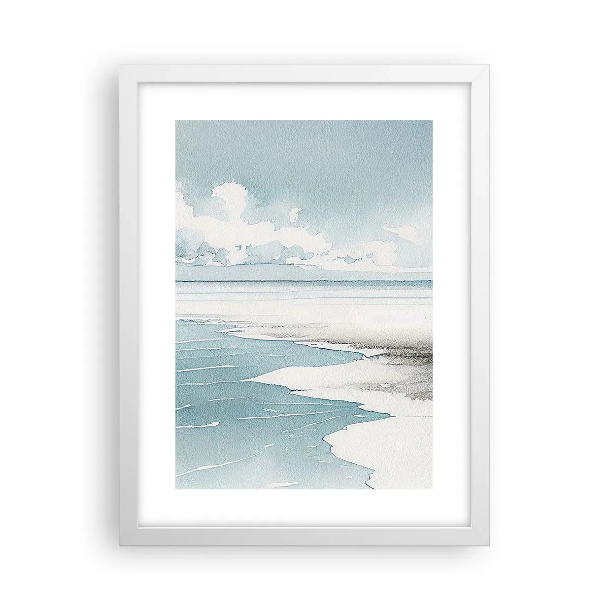 Poster in white frmae - Gentle Tide - 30x40 cm