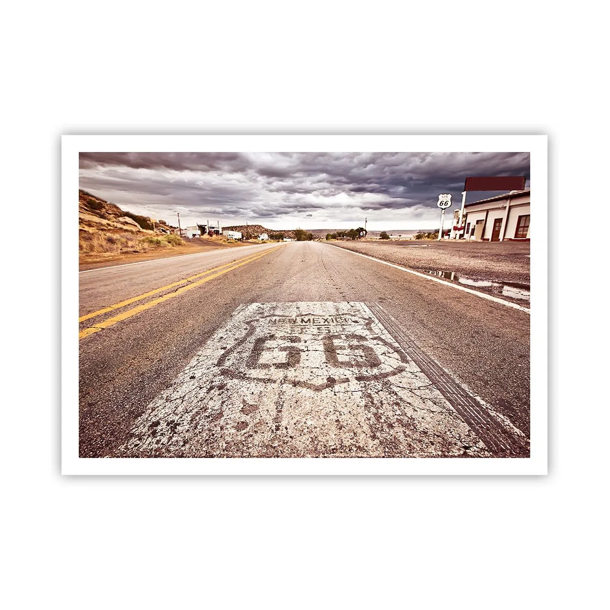 Poster - Mother Road - American Legend - 100x70 cm