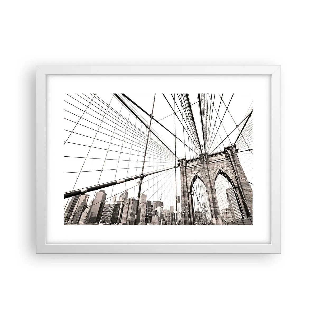 Poster in white frmae - New York Cathedral - 40x30 cm