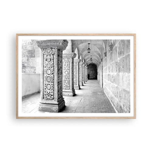 Poster in light oak frame - Where is this Going...? - 100x70 cm