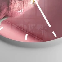 Clock face with lines