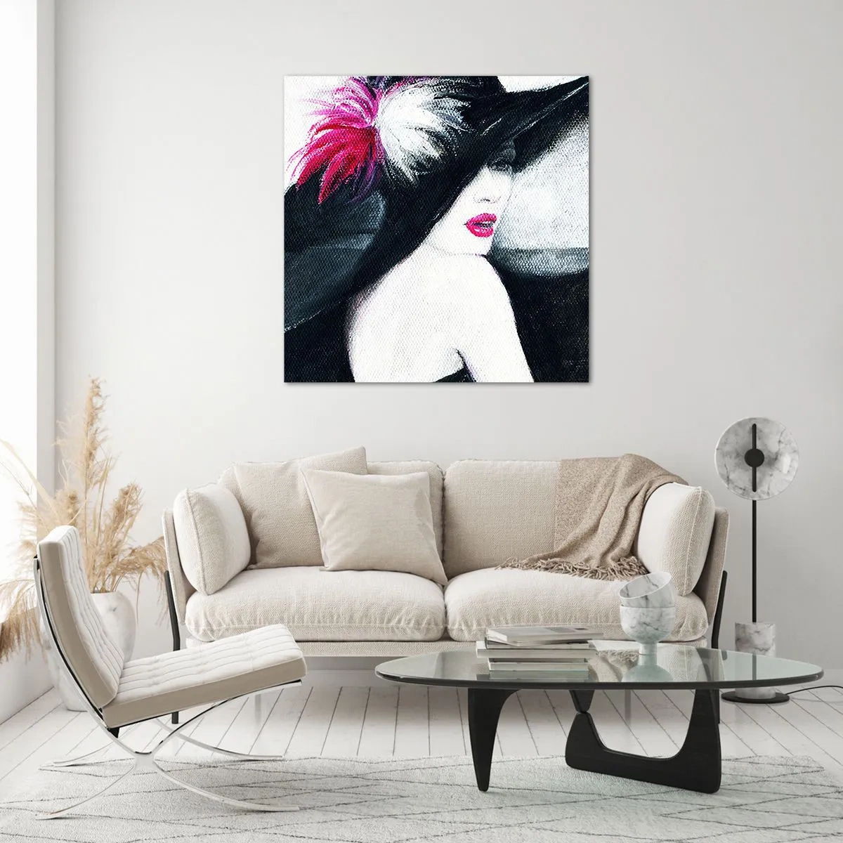 Glass picture - Always a Secret - 60x60 cm