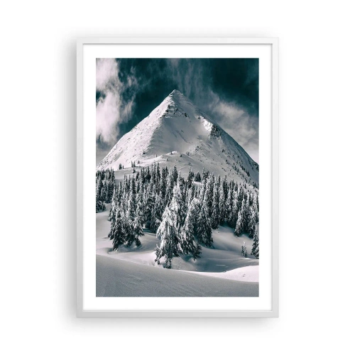 Poster in white frmae - Land of Snow and Ice - 50x70 cm