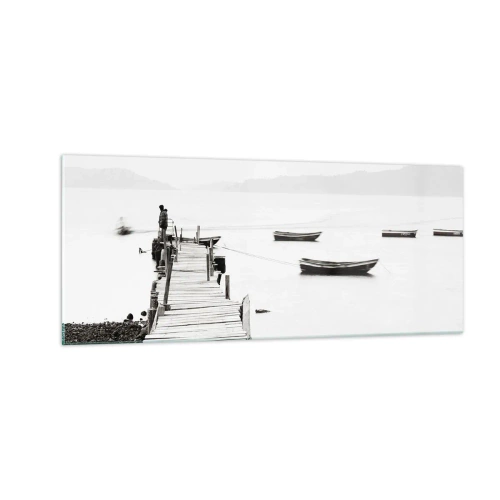 Glass picture - By Waters Still and Clear - 100x40 cm