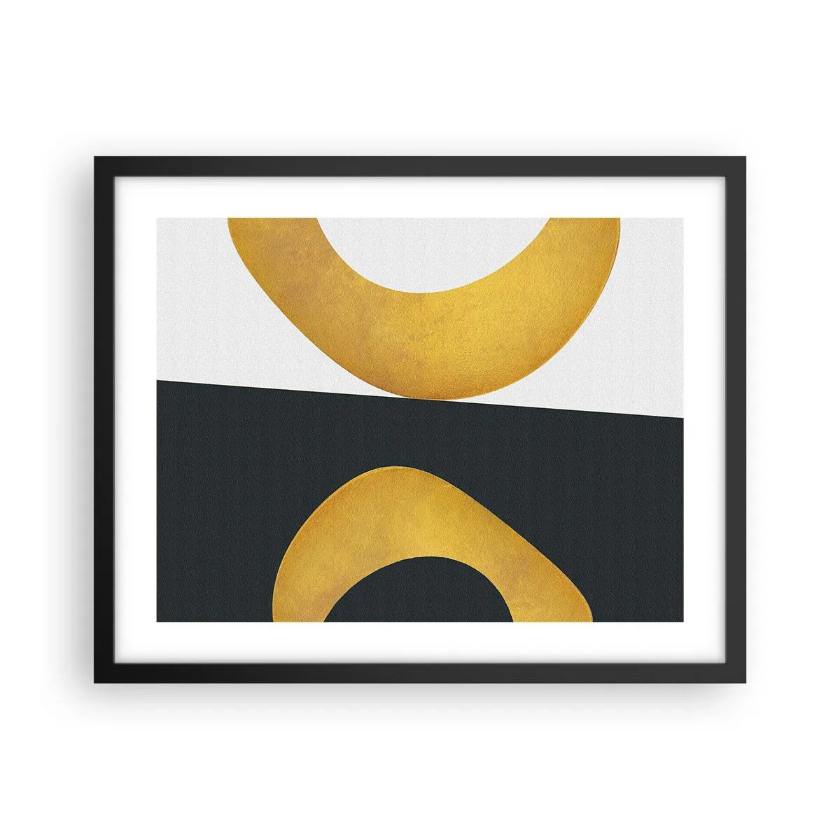 Poster in black frame - First Of All: Gold - 50x40 cm
