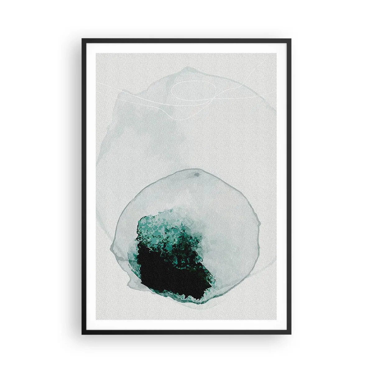 Poster in black frame - In a Waterdrop - 70x100 cm