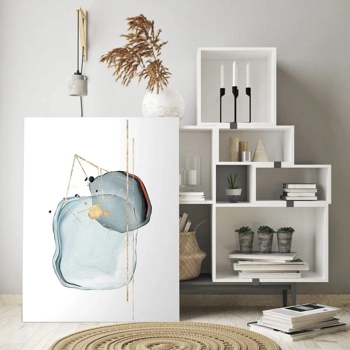 Glass picture - Study of a Raindrop - 50x70 cm