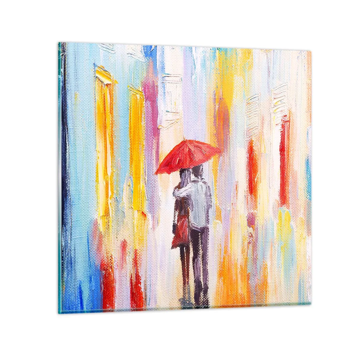Glass picture - Let It rain - 30x30 cm